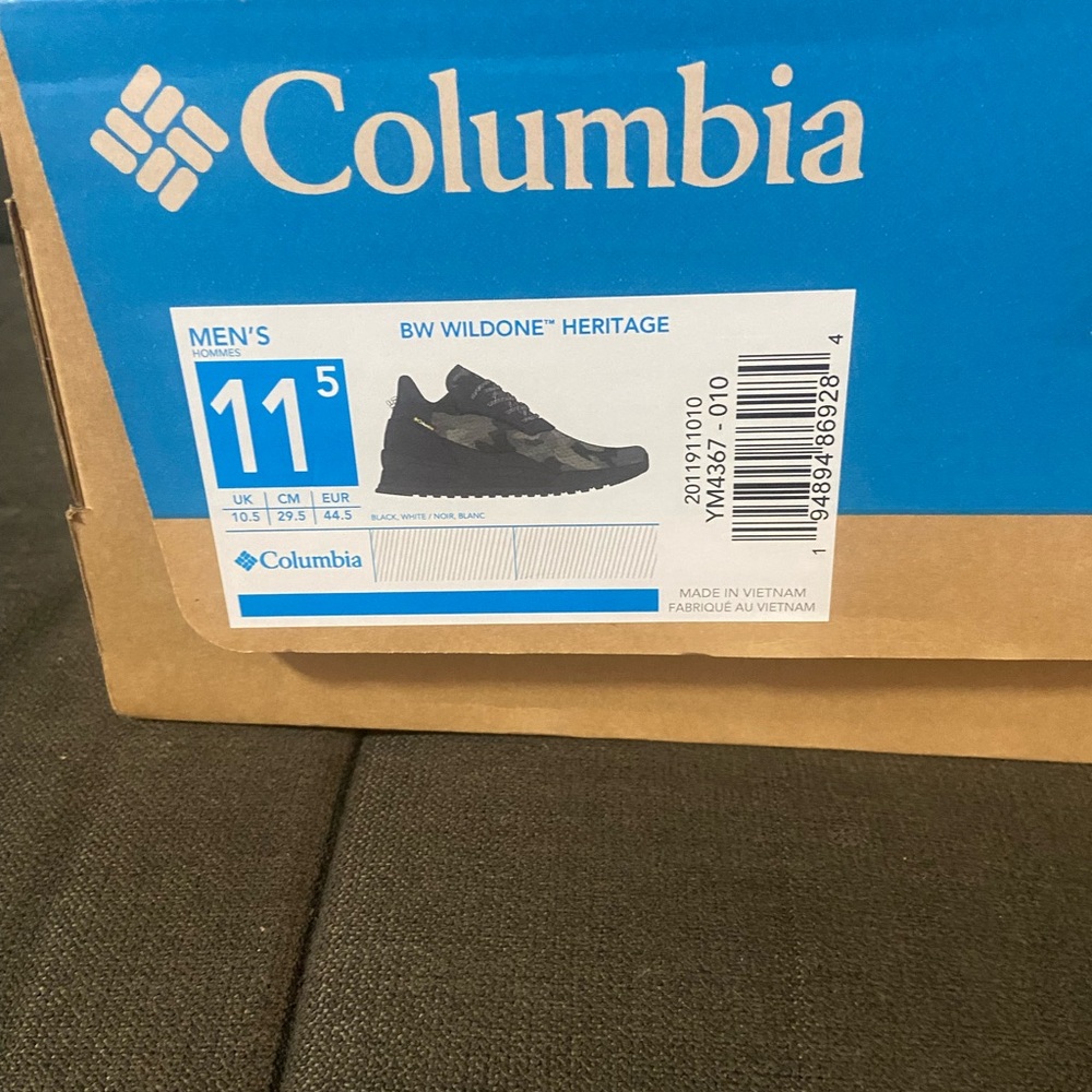 Columbia Black Wildone Heritage Shoes